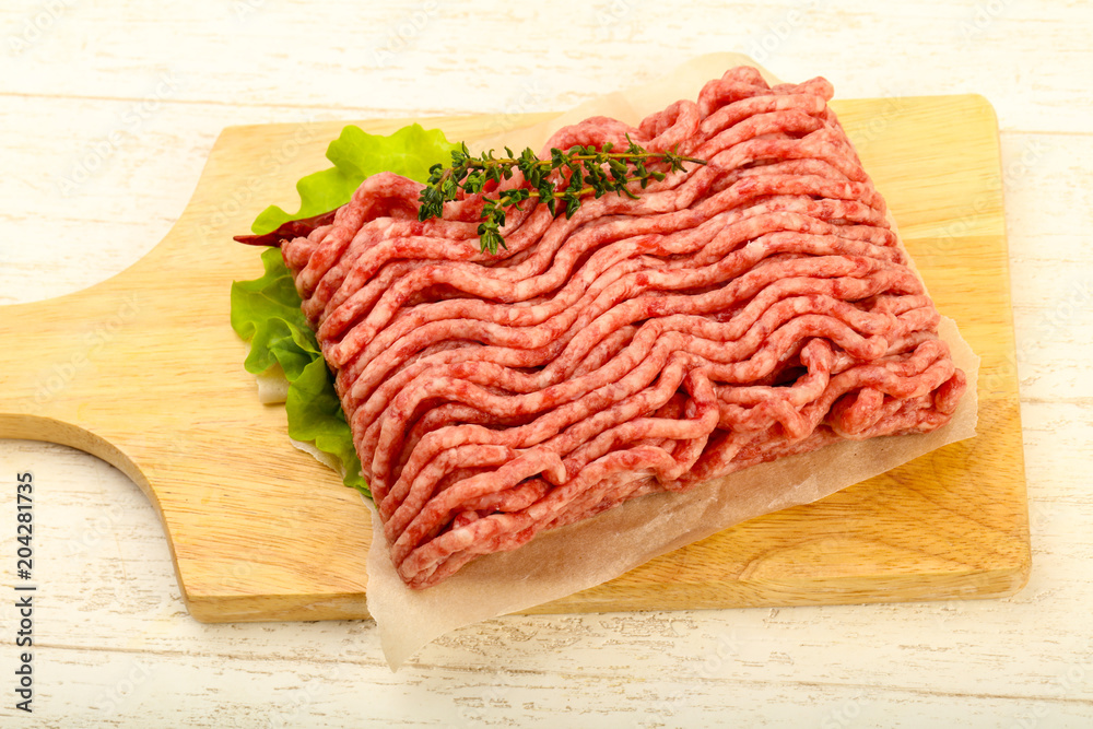 Raw minced beef meat Raw minced beef meat