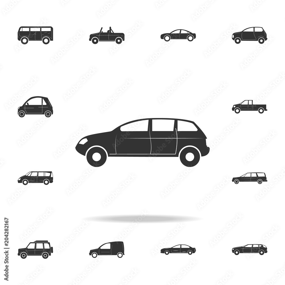hatchback car icon. Detailed set of cars icons. Premium graphic design. One of the collection icons for websites, web design, mobile app