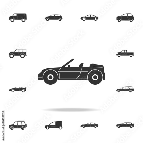 Convertible Sports Car icon. Detailed set of cars icons. Premium graphic design. One of the collection icons for websites, web design, mobile app