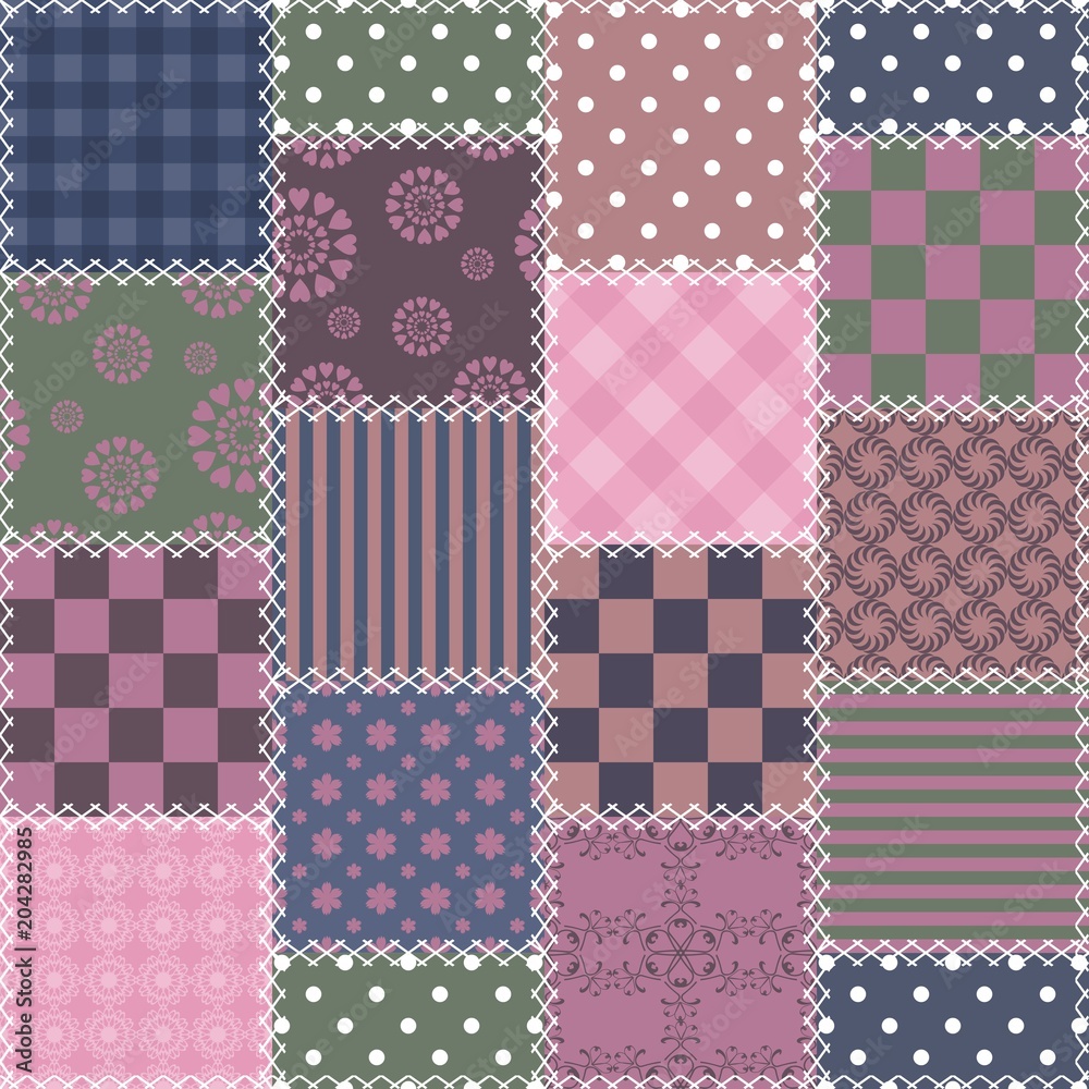 patchwork background with different patterns patchwork background with different patterns
