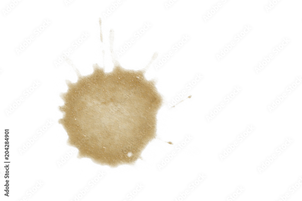 brown paint stain. drop on paper brown paint stain. drop on paper