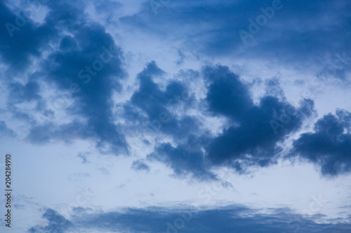 Wallpaper Mural evening dark blue clouds. background. Torontodigital.ca