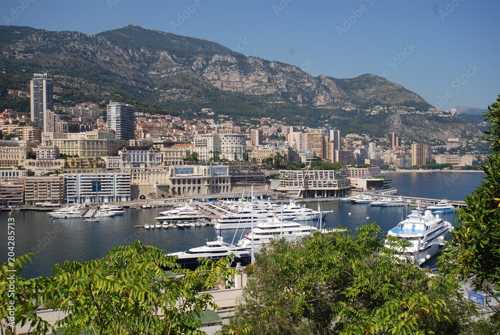  Port de Fontvieille; Monte-Carlo; town; river; aerial photography; lake