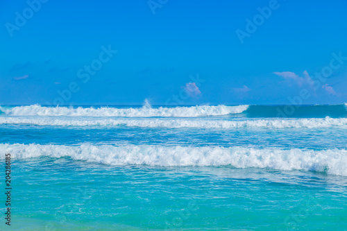 Exotic blue tropical ocean / sea tropical scenery.