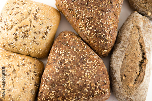 bread with cereals. healthy nutrition