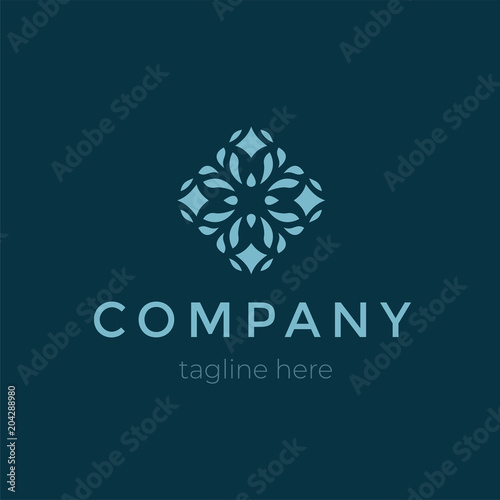 Modern company flat logo design