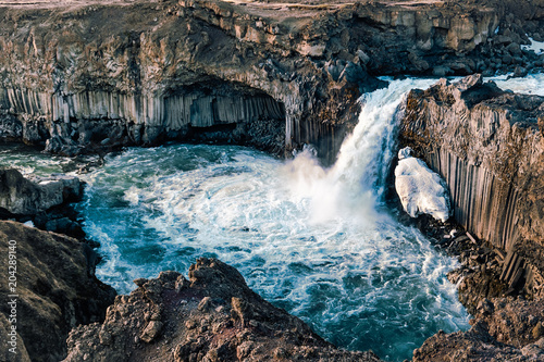Aldeyjarfoss Waterfalll in Iceland