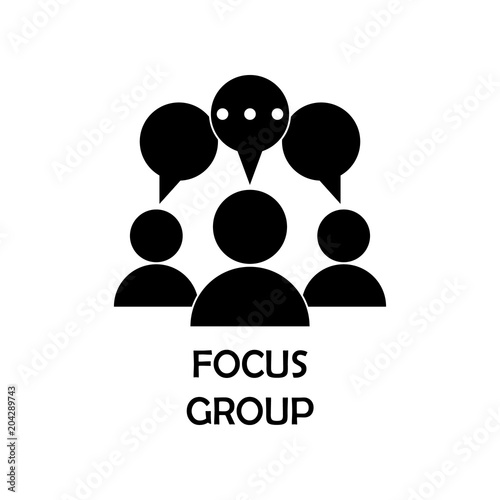 focus group icon. Element of marketing for mobile concept and web apps. Detailed focus group icon can be used for web and mobile. Premium iconmarketing
