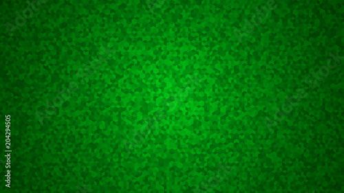 Abstract background of small isometric cubes in green colors.