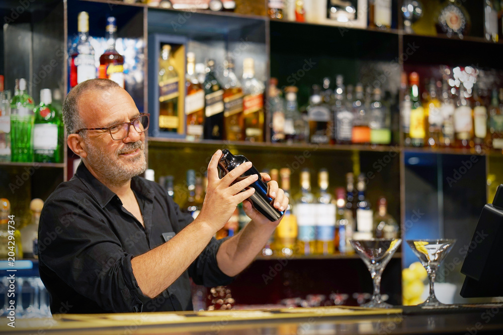aged bartender