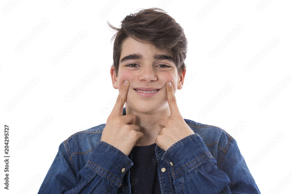 portrait of an isolated teenager with expressions portrait of an isolated teenager with expressions