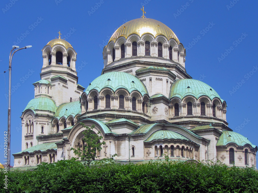 The Alexander Nevsky Cathedral in Sofia, Bulgaria.