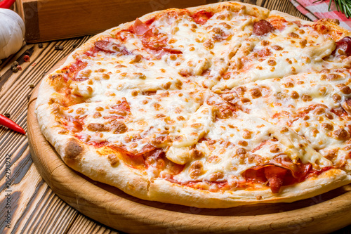 Italian meat pizza
