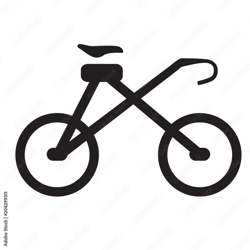 Abstract bicycle icon Abstract bicycle icon