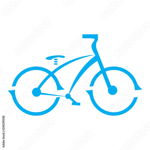 Abstract bicycle icon