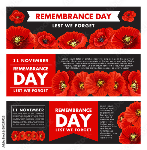 Vector posters for 11 of November