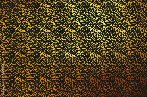 Creative modern shiny golden abstract pattern. Design element.