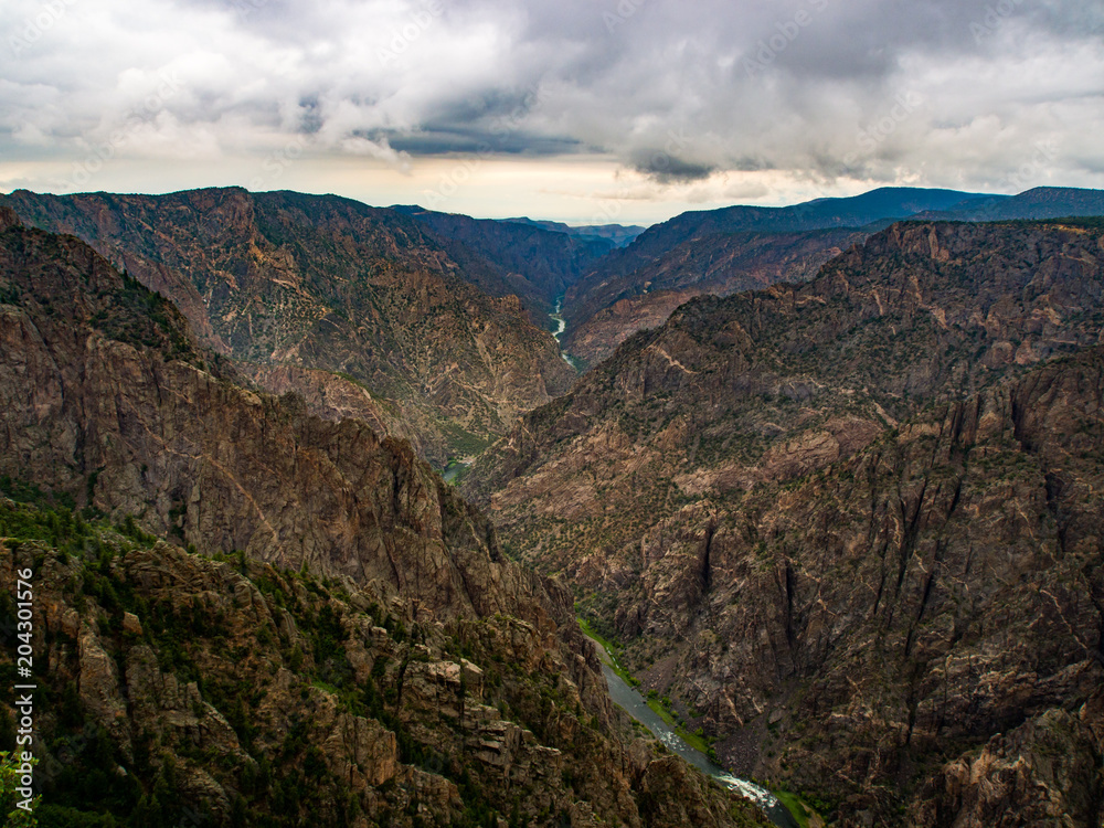 Naklejka premium Black Canyon Landscape, National Park, Colorado