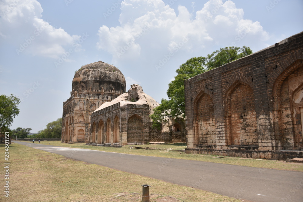 Bahmani tombs monuments and ruins, Bidar, Karnataka, India