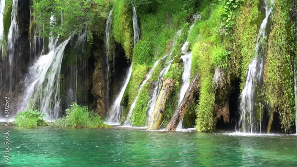 Paradise Waterfalls at Plitvice Lakes National Park, Croatia. 4K Video Clip Paradise Waterfalls at Plitvice Lakes National Park, Croatia. 4K Video Clip