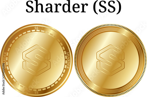 Set of physical golden coin Sharder (SS)
