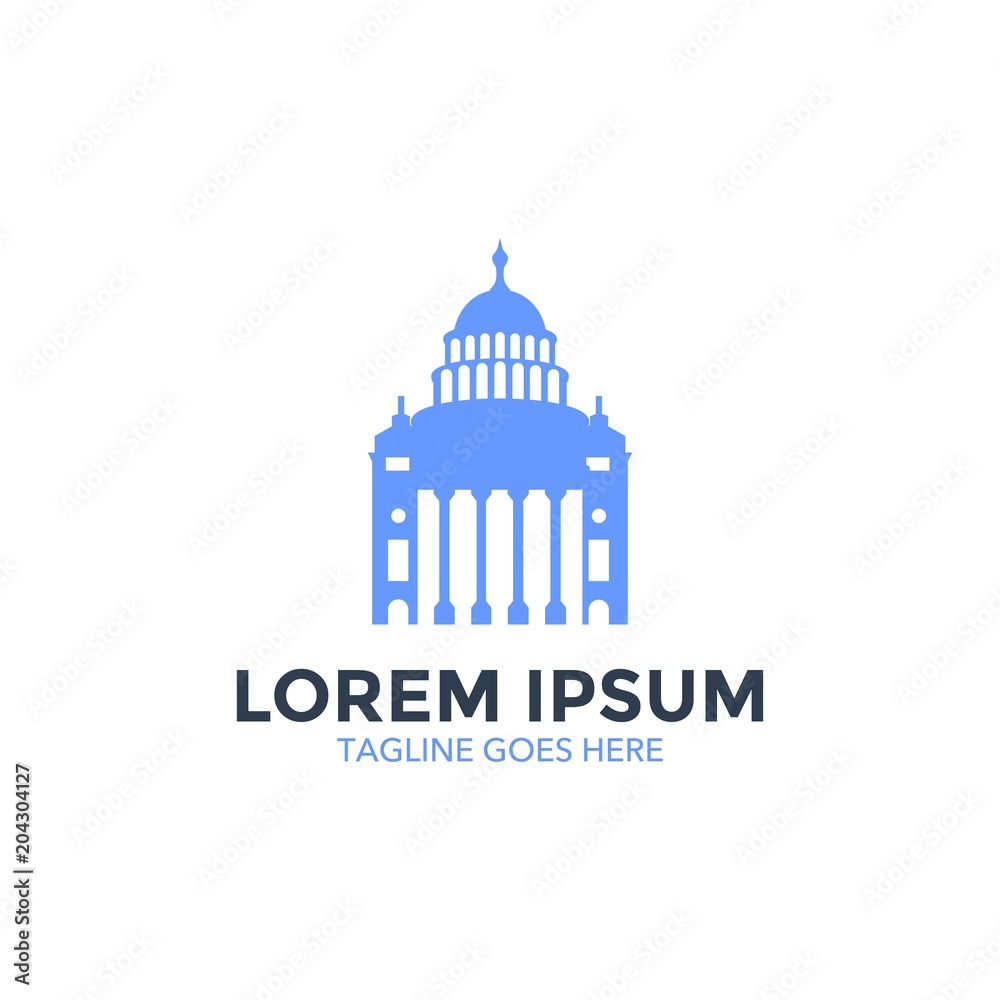 capitol logo. icon. vector illustration capitol logo. icon. vector illustration