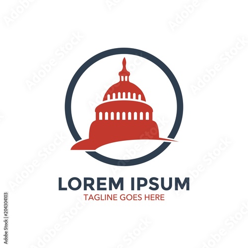 capitol logo. icon. vector illustration
