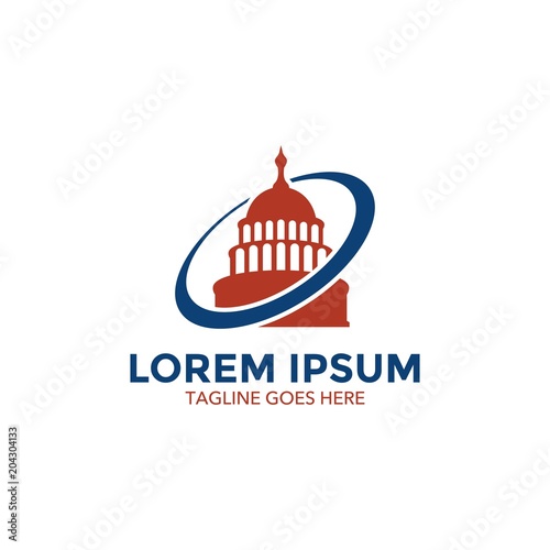 capitol logo. icon. vector illustration