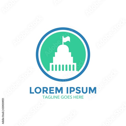 capitol logo. icon. vector illustration