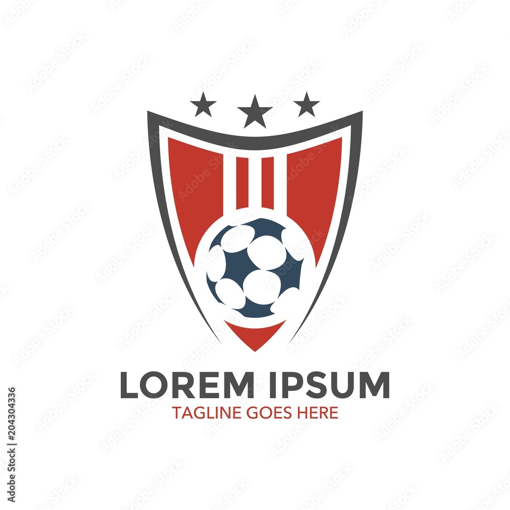 Fototapeta premium unique soccer logo