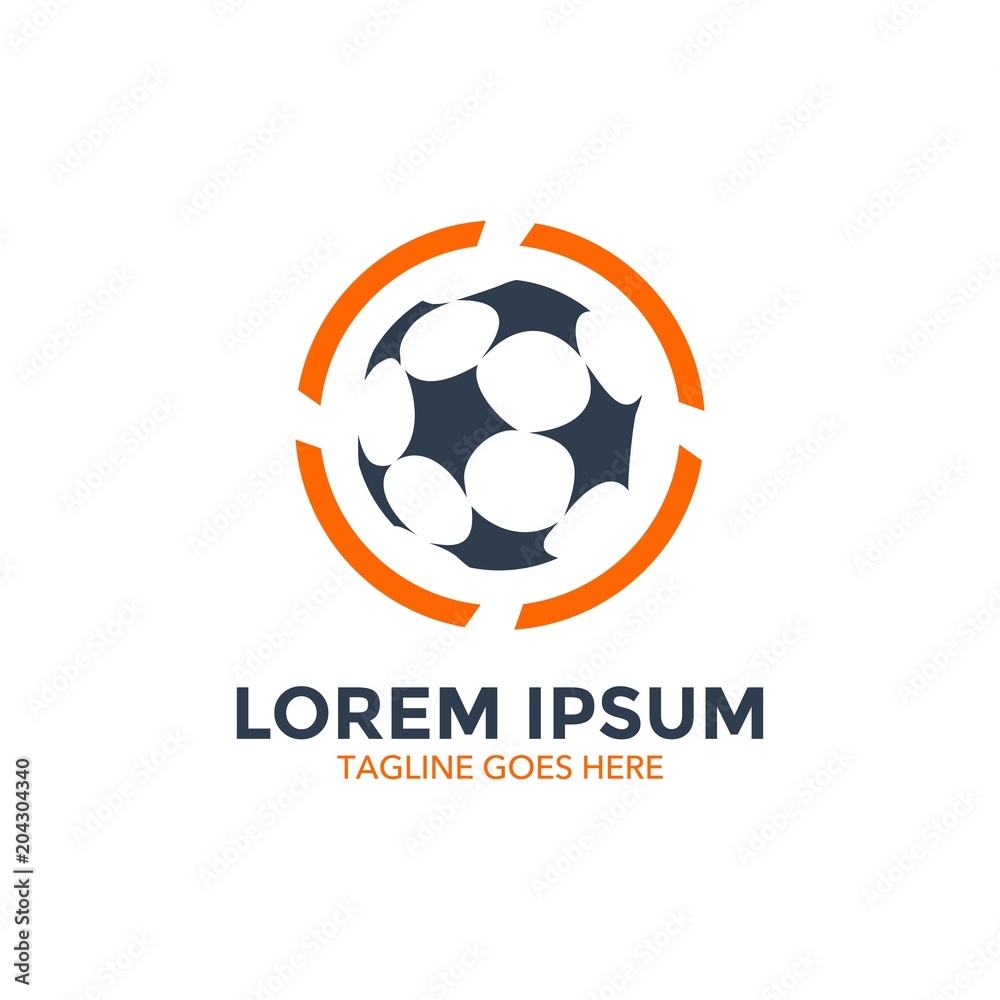 Fototapeta premium unique soccer logo