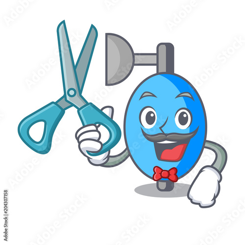 Barber ambu bag character cartoon