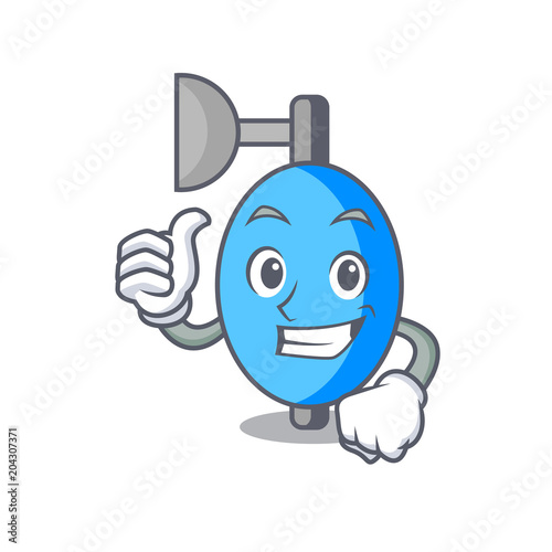 Thumbs up ambu bag character cartoon