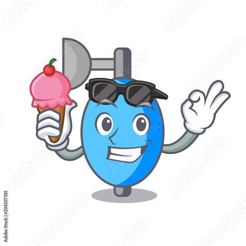 With ice cream ambu bag character cartoon