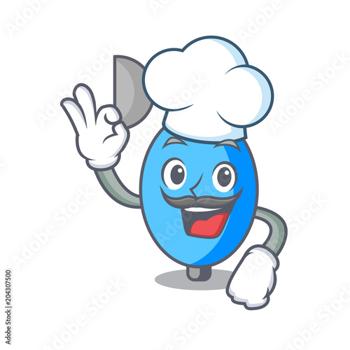 Chef ambu bag character cartoon