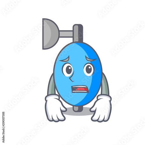 Afraid ambu bag mascot cartoon