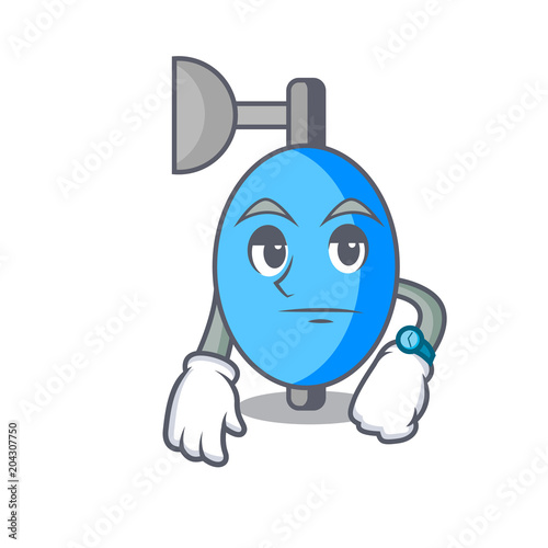 Waiting ambu bag mascot cartoon