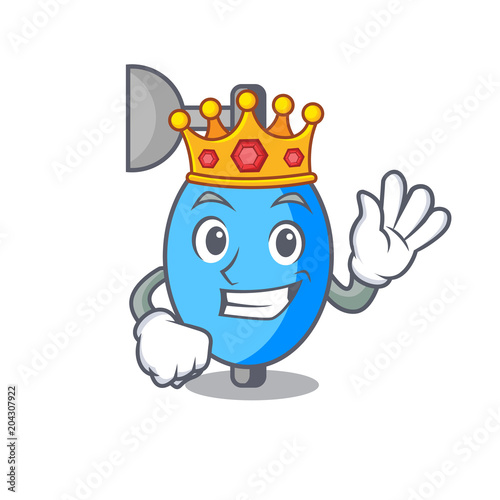 King ambu bag mascot cartoon