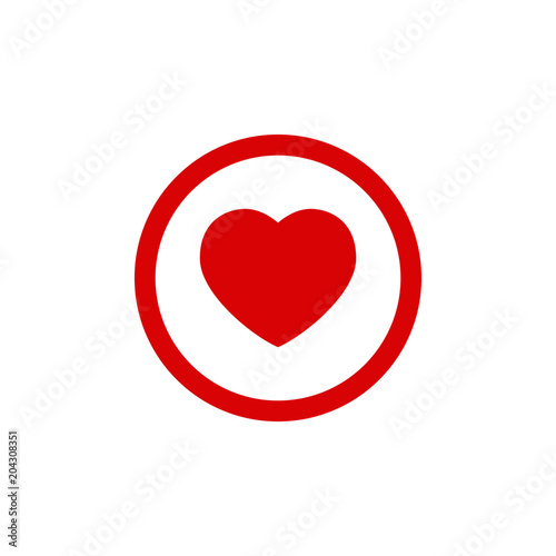Heart icon, love symbol