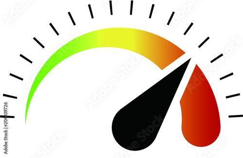 Illustration of speedometer