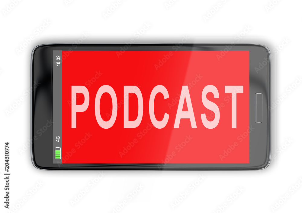 PODCAST - media concept PODCAST - media concept