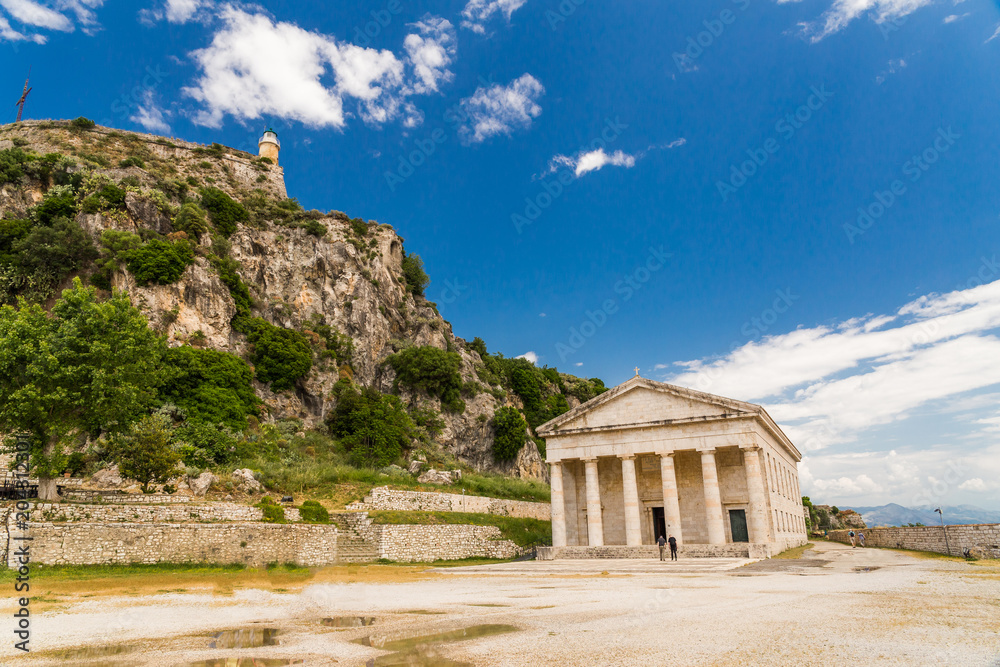 corfu island saint george in the castle greece