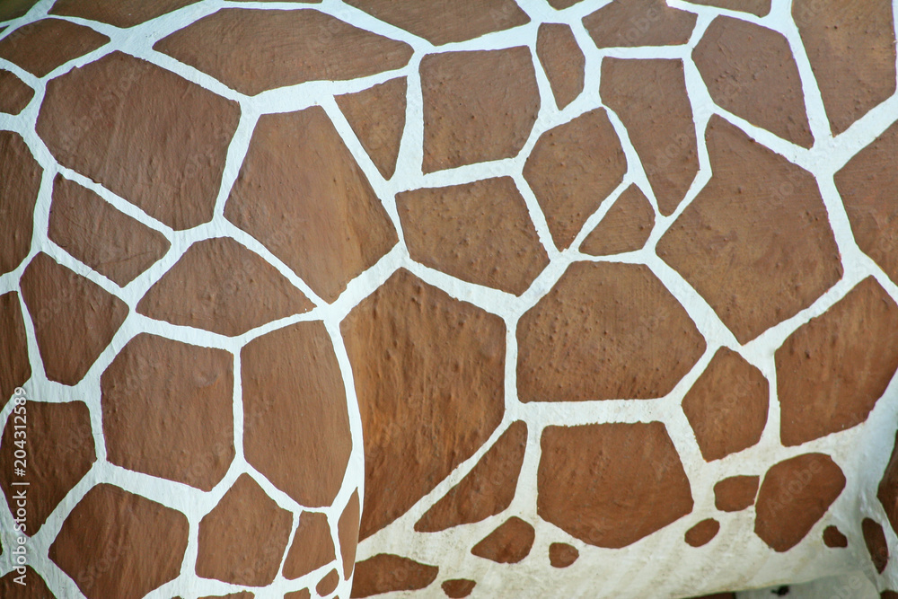 Texture giraffe statue white brown seamless patterns on background Texture giraffe statue white brown seamless patterns on background
