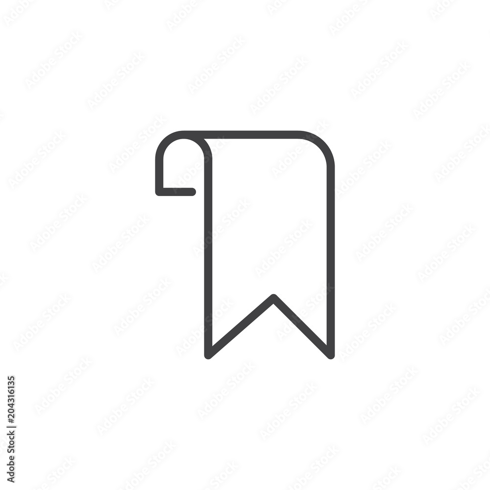 Bookmark outline icon. linear style sign for mobile concept and web design. simple line vector icon. Symbol, logo illustration. Pixel perfect vector graphics Bookmark outline icon. linear style sign for mobile concept and web design. simple line vector icon. Symbol, logo illustration. Pixel perfect vector graphics