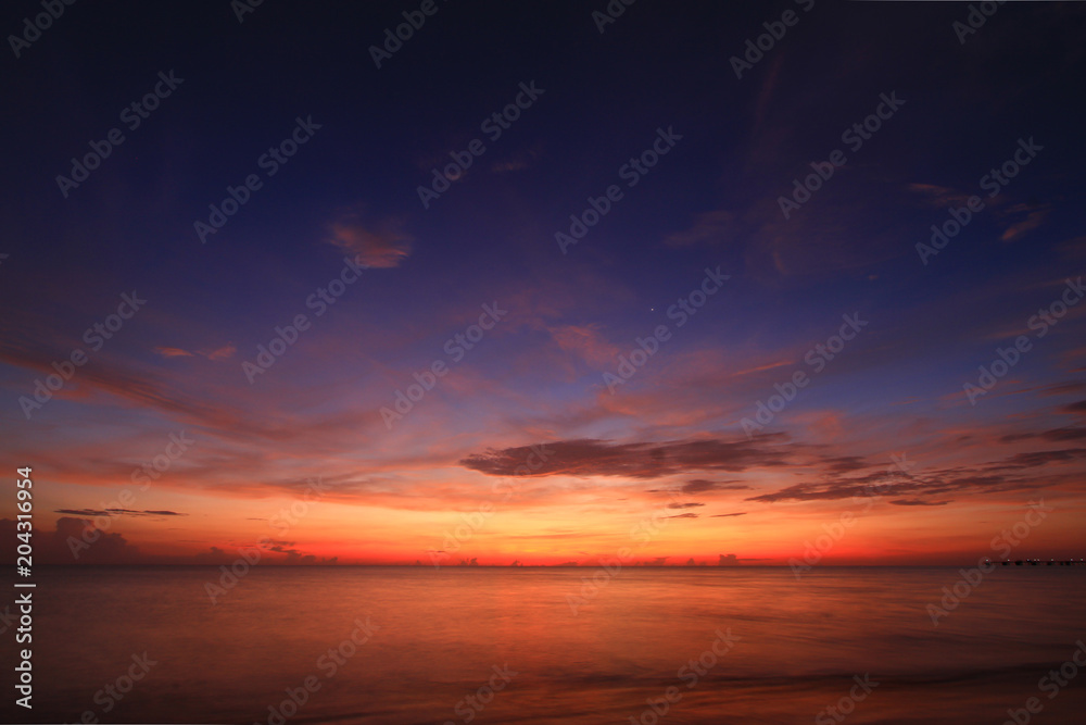 Beautiful sky on twilight time for background