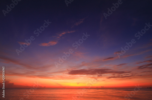 Beautiful sky on twilight time for background