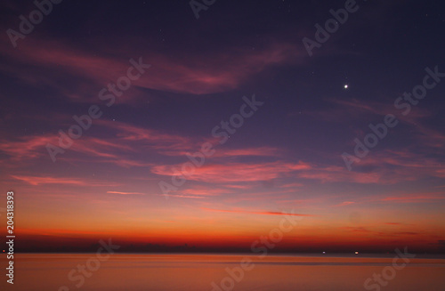 Beautiful sky on twilight time for background