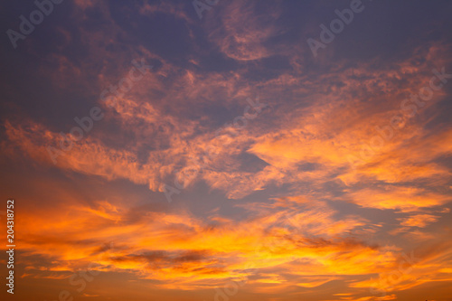 Beautiful sky on twilight time for background