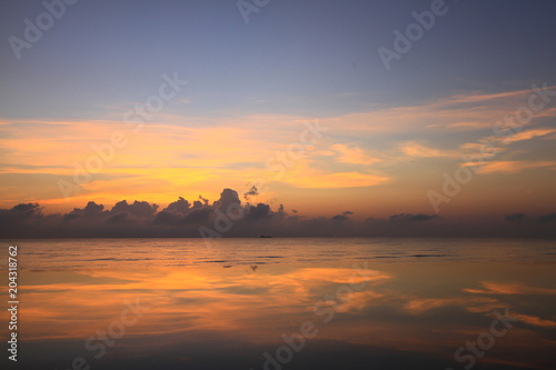 Beautiful sky on twilight time for background