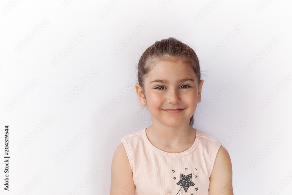 Portrait of a happy smiling child girl Portrait of a happy smiling child girl